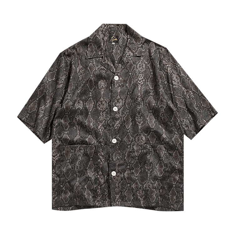 Needles Python Print Cabana Shirt "Black"