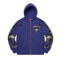 Supreme Panther Zip Up Hooded Sweatshirt "Washed Navy"