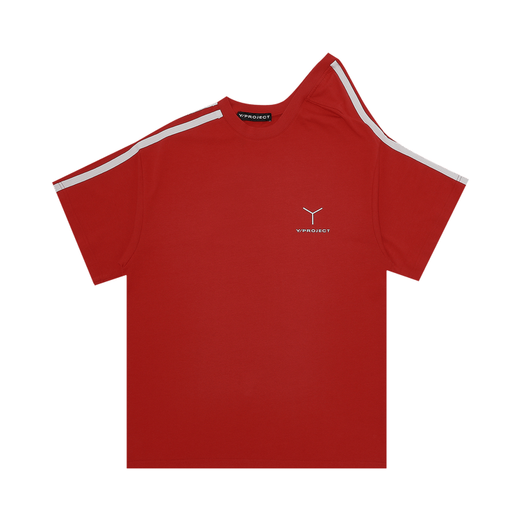 Y/Project Y Logo Clip Shoulder T-Shirt "Red/White"