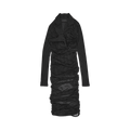 Y/Project Ruched Drawstring Blazer Dress "Black Pinstripe"