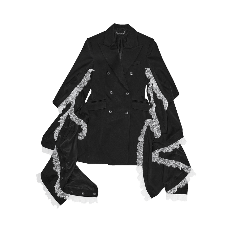 Y/Project Ruffle Sleeve Blazer Dress "Black"