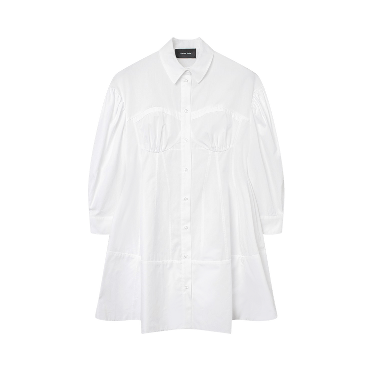Simone Rocha Corset Detailed Shirt Dress "White"