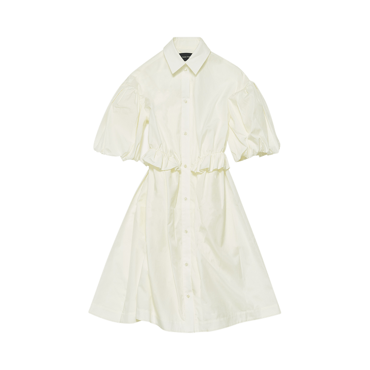 Simone Rocha Twisted Hip Shirt Dress "Cream"