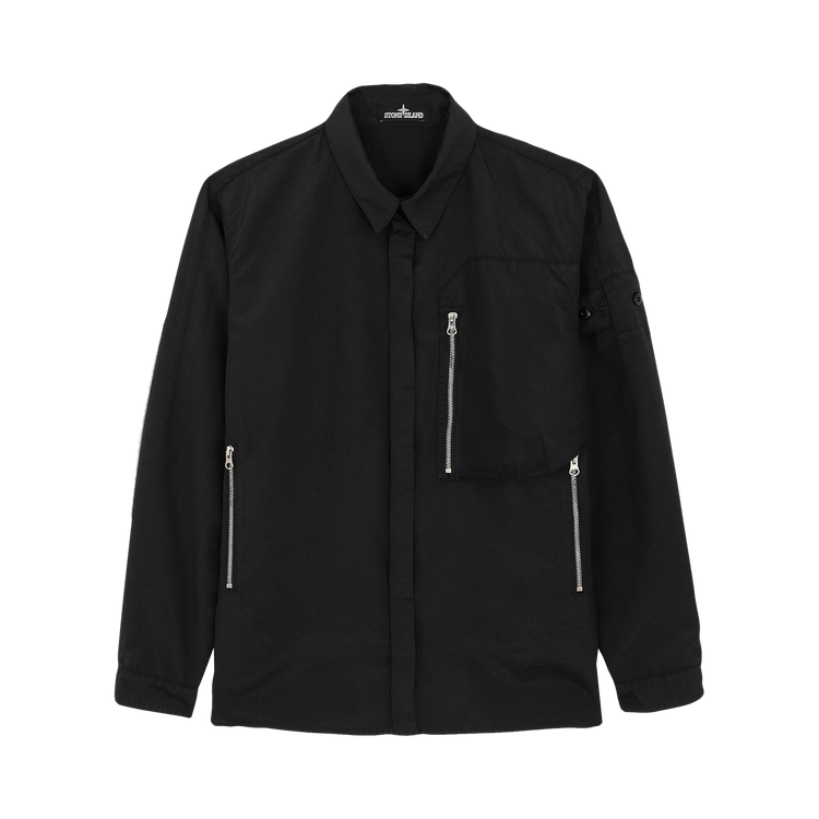 Stone Island Shadow Project Zipper Pocket Overshirt "Black"