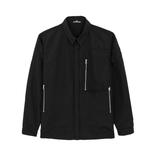 Stone Island Shadow Project Zipper Pocket Overshirt "Black"