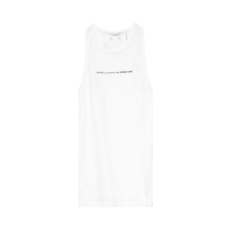 Helmut Lang Impress Tank "Chalk White"