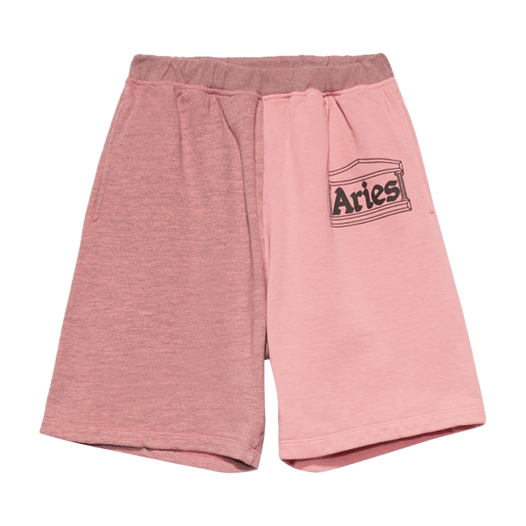 Aries Colorblock Shorts "Pink"