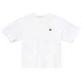 Helmut Lang Cropped Logo Tee "White"