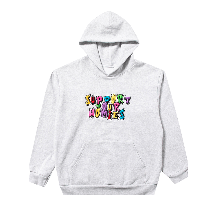 Bricks & Wood Support Your Homies Hoodie "Ash"