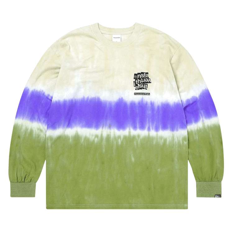 thisisneverthat Tie Dye Stripe Long-Sleeve Tee "Beige"