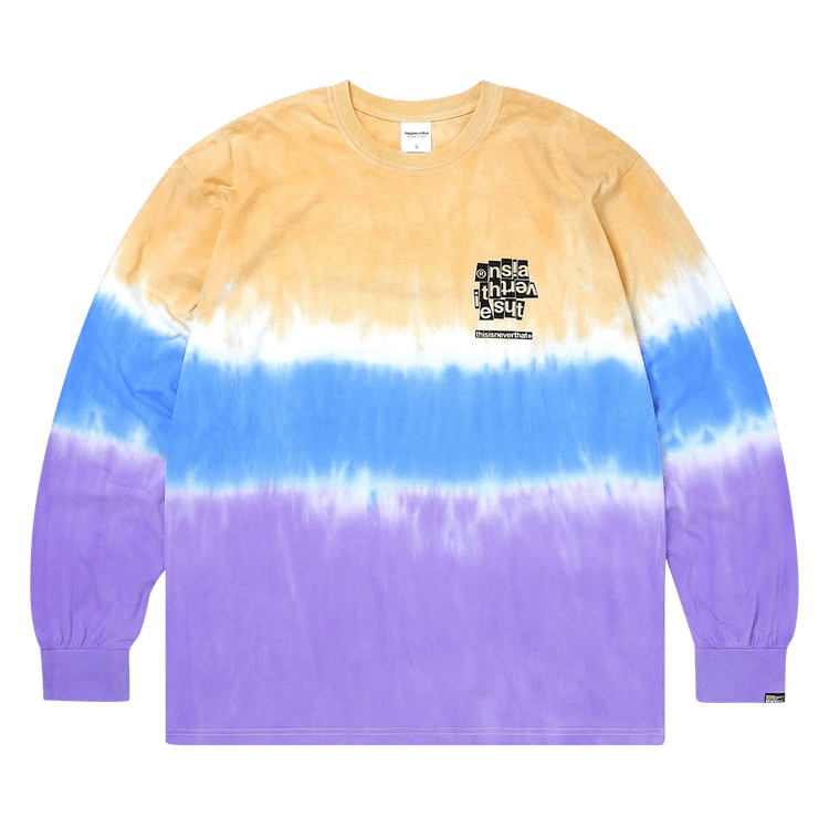thisisneverthat Tie Dye Stripe Long-Sleeve Tee "Lemon"