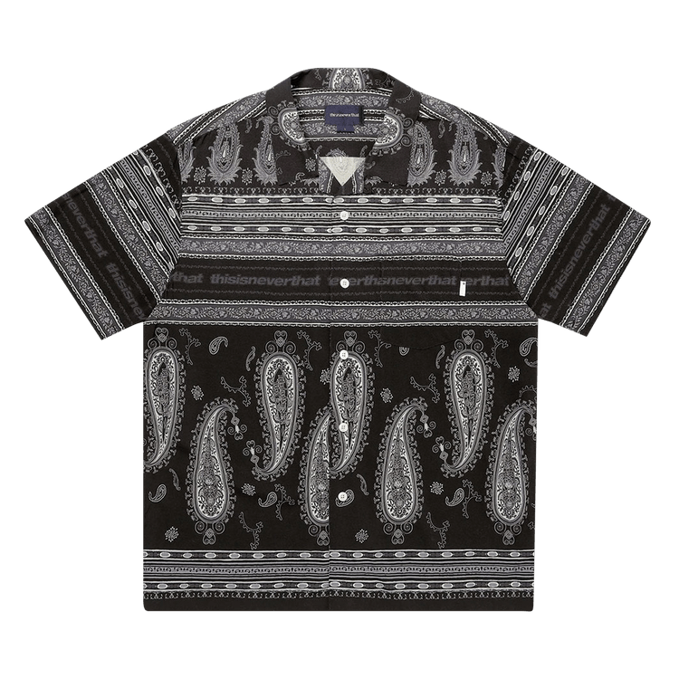 thisisneverthat Paisley Short-Sleeve Shirt "Black"