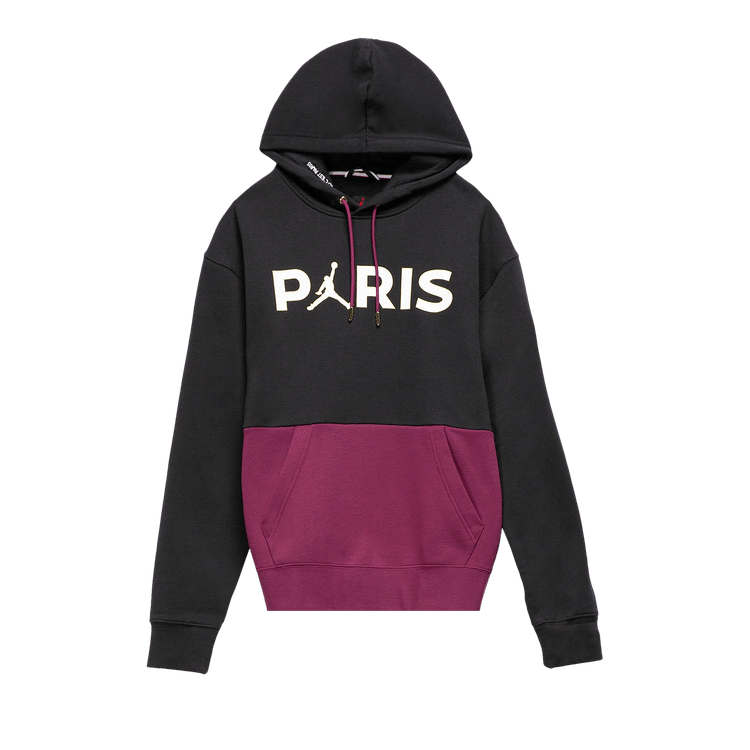 Air Jordan PSG Paris Saint-Germain Fleece Pullover Hoodie "Bordeaux"