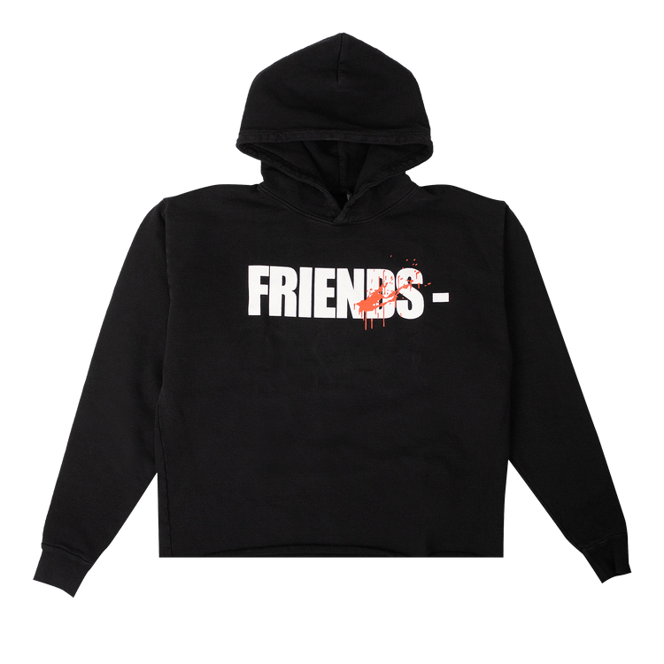 Vlone Friends Horror Hoodie "Black"