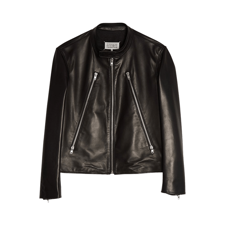 Maison Margiela 5 Zipper Leather Jacket "Black"