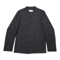 Maison Margiela Collarless Jacket "Dark Grey Melange"