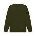 Stone Island Shadow Project Catch Pocket Crewneck "Olive"