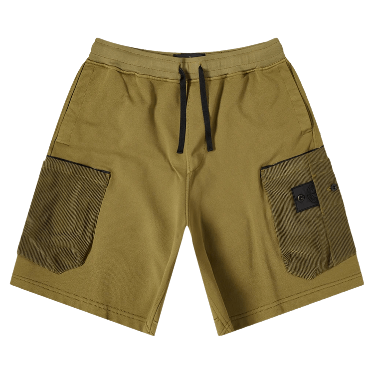 Stone Island Shadow Project Mesh Pocket Shorts "Olive"