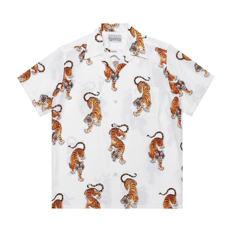 Wacko Maria Tim Lehi Short-Sleeve Haiwaiian II Shirt "White"