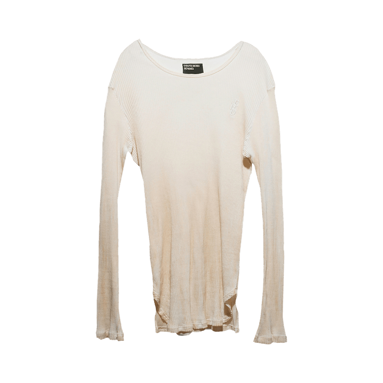 Enfants Riches Déprimés Fitted Logo Long-Sleeve "Stained White"