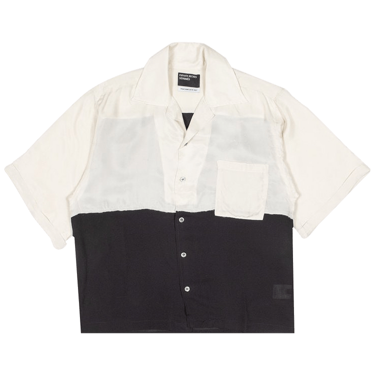 Enfants Riches Déprimés Silk Chiffon Colorblock Chemise "Cream/Black"