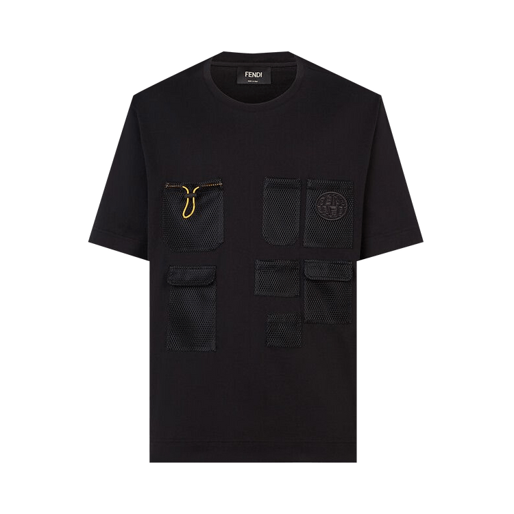 Fendi Commercial Over T-Shirt With Mesh Pockets "Black"
