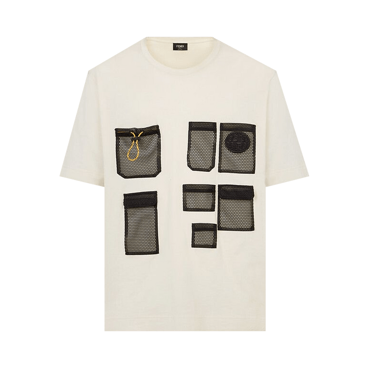 Fendi Commercial Over T-Shirt With Mesh Pockets "White"