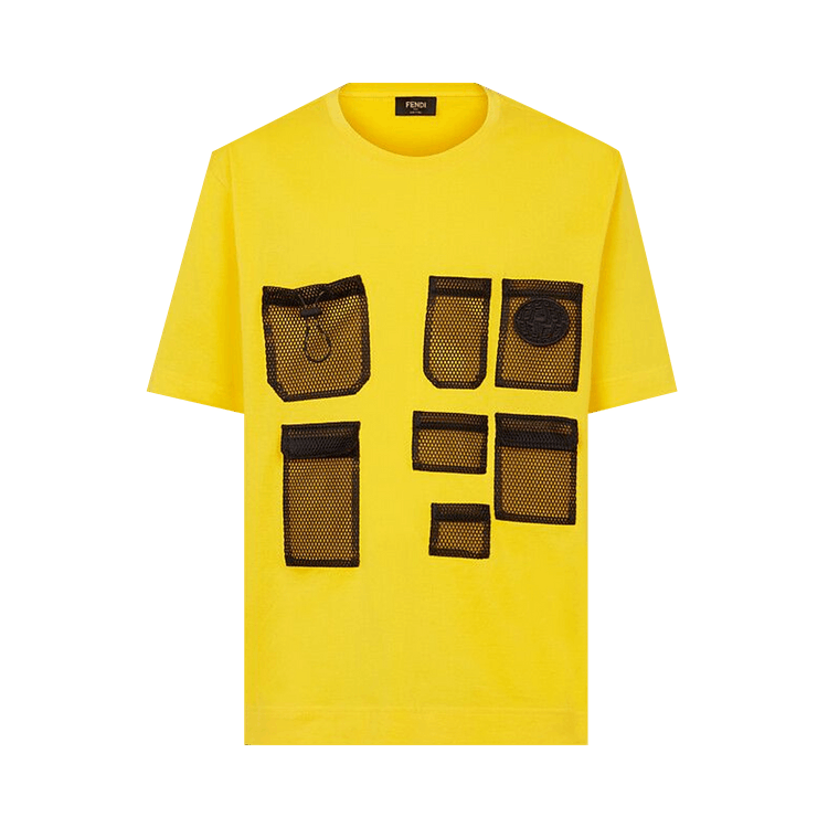 Fendi Commercial Over T-Shirt With Mesh Pockets "Yellow"