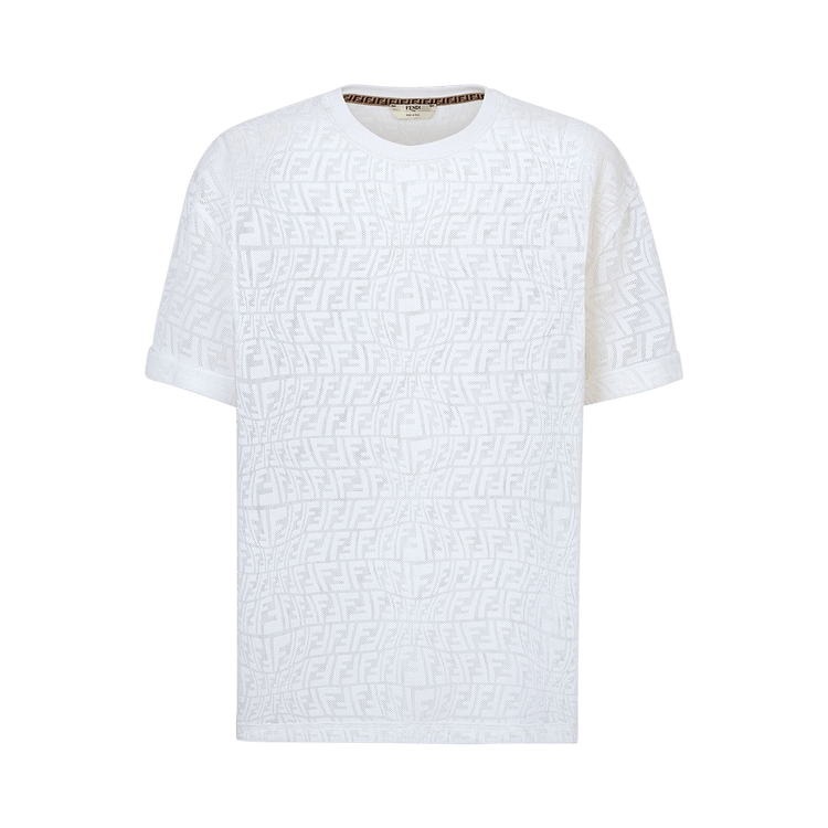 Fendi x Sarah Coleman Fisheye Mesh Logo T-Shirt "White"