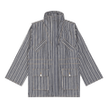 GANNI Mixed Stripe Denim Jacket "Indigo"