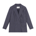 GANNI Stretch Stripe Blazer "Blue"