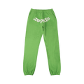 Sp5der Logo Print Sweatpants "Green"