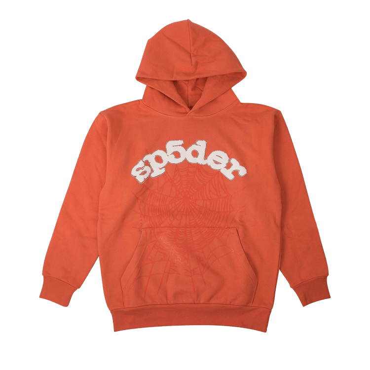 Sp5der Logo Hoodie Sweatshirt "Orange"