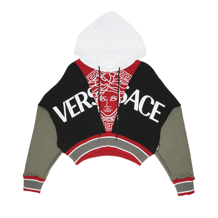 Versace Logo Hoodie "Khaki/Black/Red/White"