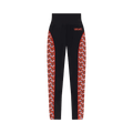 Versace Monogram Print Leggings "Black/Orange"