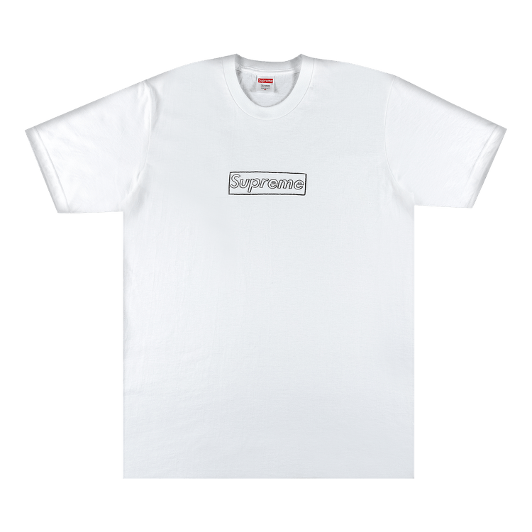 Supreme x KAWS Chalk Logo Tee "White"