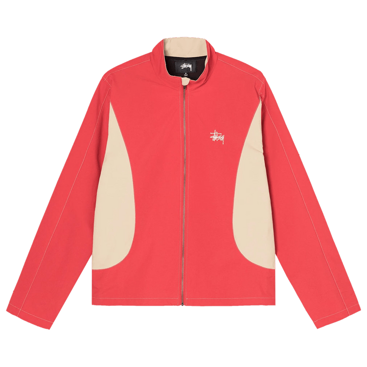 Stussy Panel Track Jacket "Red"