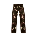 Vlone Scab Distressed Denim Jeans "Black/Purple/Green"