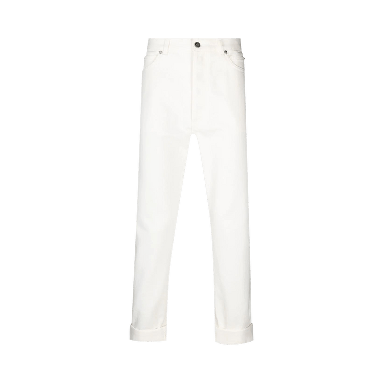 Balmain Low Crotch Jeans "Blanc"