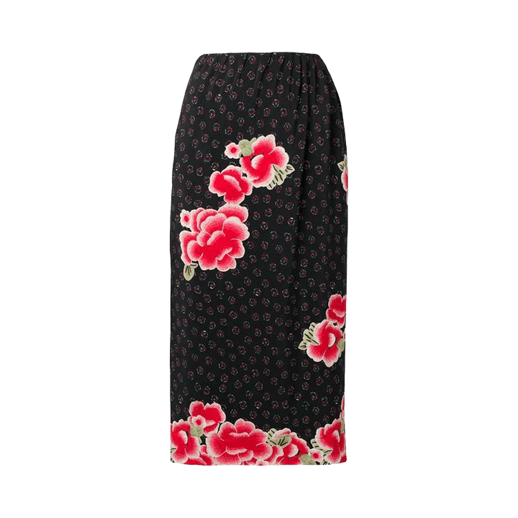 Simone Rocha Pencil Skirt With Side Placket "Black"