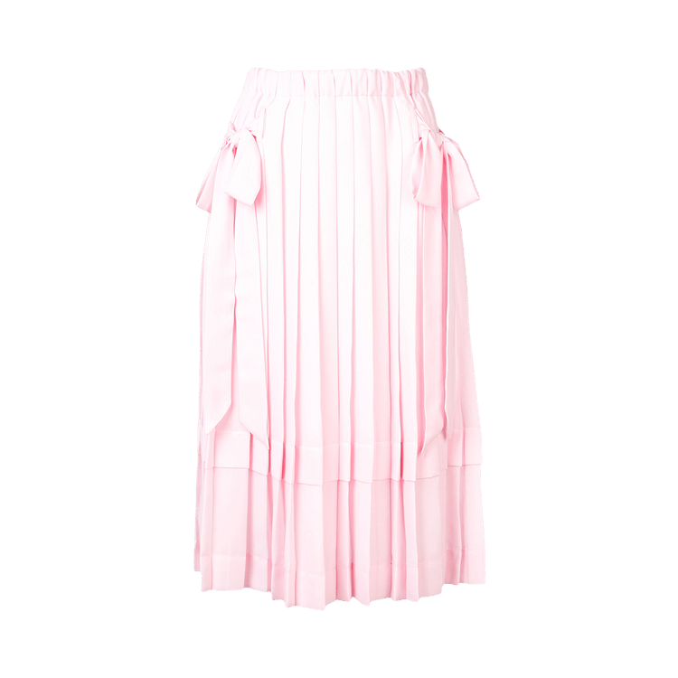 Simone Rocha Pleated Skirt With Bows "Pink"
