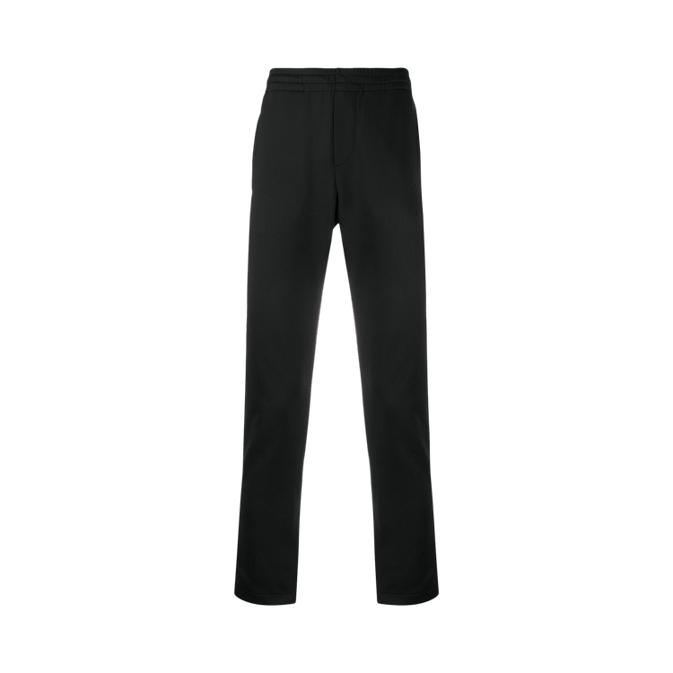 Valentino Logo Print Slim Track Pants "Nero/Yellow Fluo"