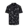 Valentino Zodiac Map Print Bowling Shirt "Nero"