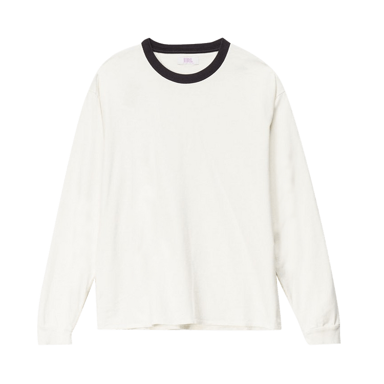 ERL Collar Long-Sleeve Tee "Cream/Black"