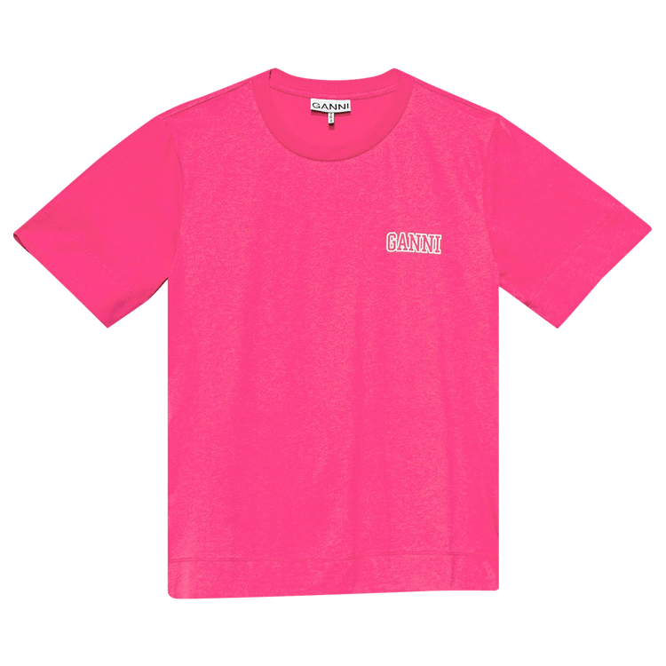 GANNI Software T-Shirt "Shocking Pink"