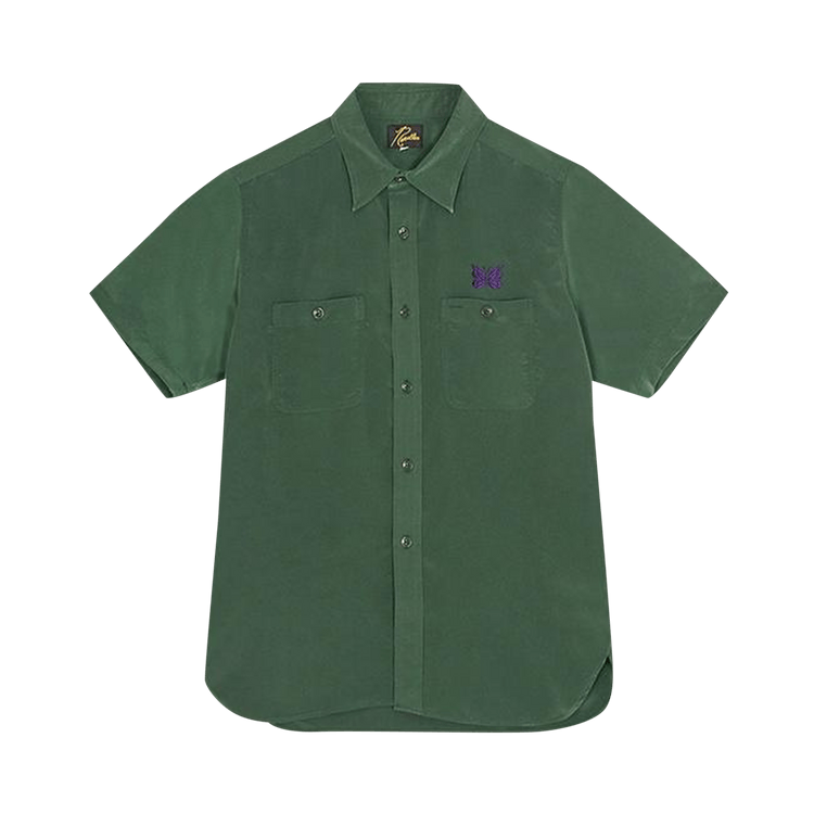 Needles Short-Sleeve Work Shirt "Green"