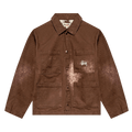 Stussy Spotted Bleach Chore Jacket "Brown"
