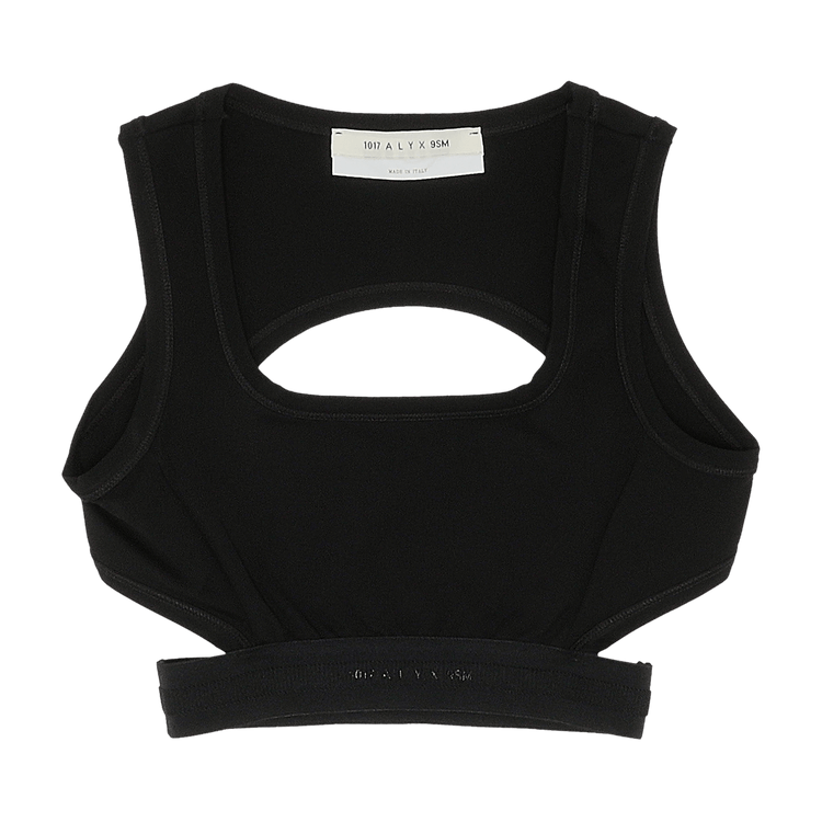 1017 ALYX 9SM Logo Ribbing Crop Top "Black"
