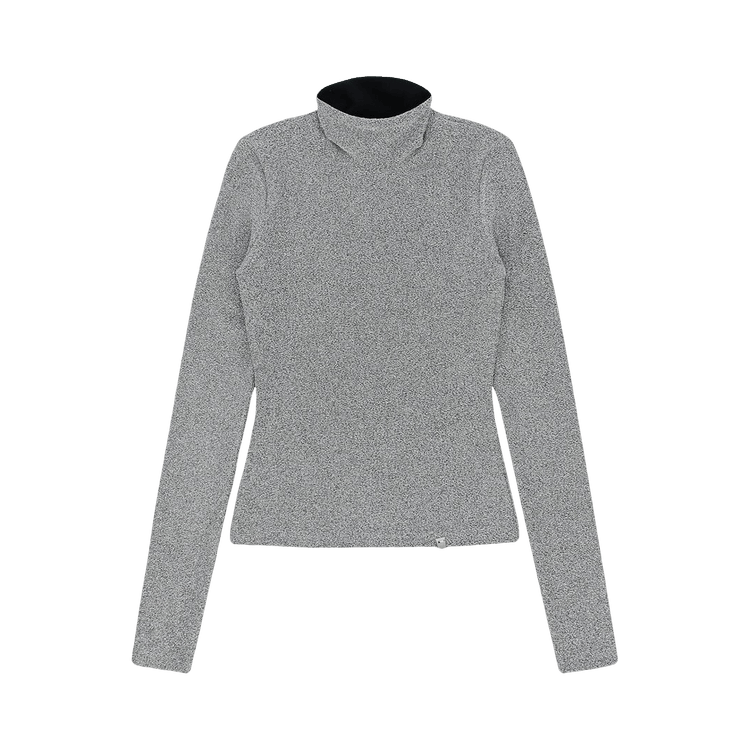 1017 ALYX 9SM Shimmer High Neck Top "Silver"