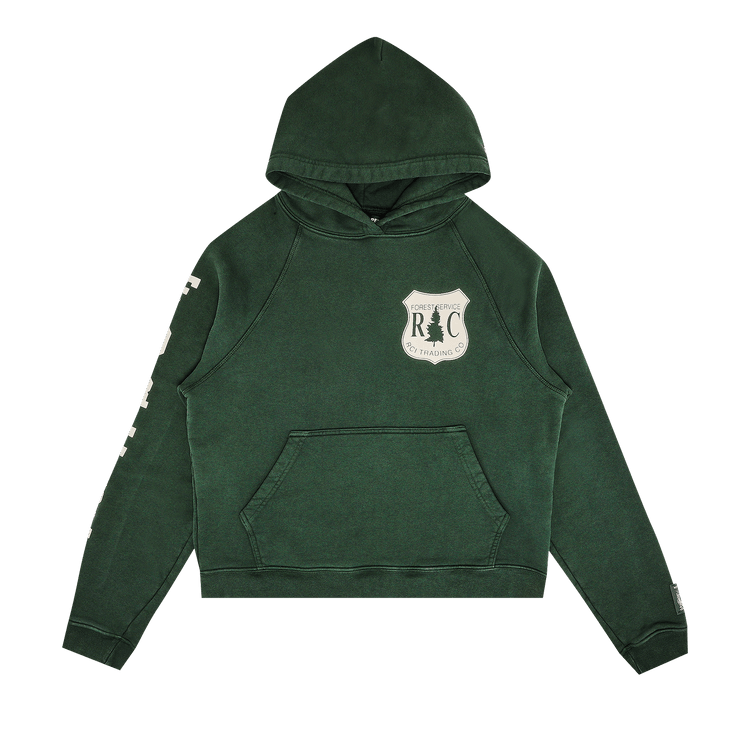 Reese Cooper Forest Collegiate Hooded Sweatshirt "Forest Green"